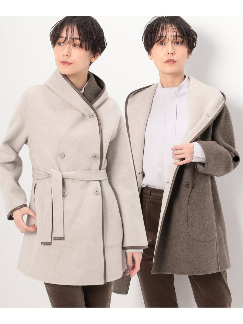Rakuten - 【SALE／28%OFF】【リバーシブル】ロイヤルジーロンビーバーダブルフェイス コート K.T KIYOKO TAKASE コムサ ジャケット・アウター テーラードジャケット・ブレザー ブラウン【RBA_E】【送料無料】[Rakuten Fashion]
