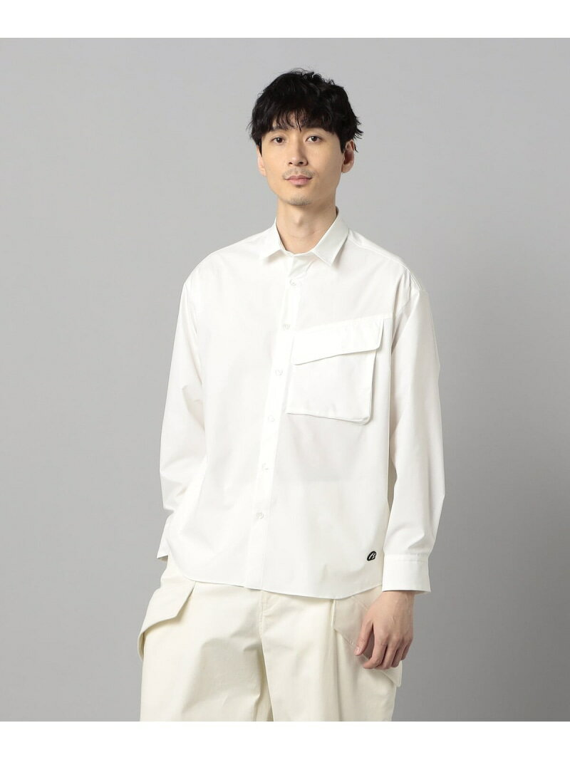 Rakuten - 【SALE／50%OFF】【撥水】ボックスポケット シャツ β MEN コムサメン トップス シャツ・ブラウス ブルー ホワイト【RBA_E】【送料無料】[Rakuten Fashion]