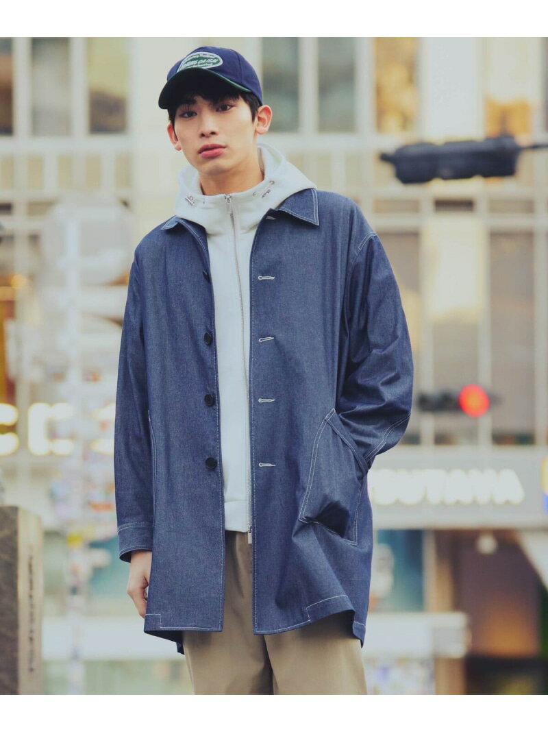 Rakuten - 【SALE／10%OFF】デニムライクシャンブレー ステンカラー ライト コート COMME CA ISM コムサイズム ジャケット・アウター その他のジャケット・アウター ネイビー【RBA_E】【送料無料】[Rakuten Fashion]