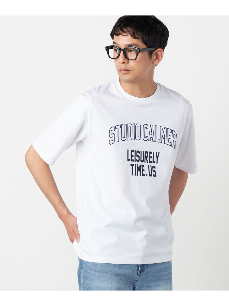 Rakuten - 【SALE／10%OFF】シルケット天竺 ロゴプリントTシャツ COMME CA ISM コムサイズム トップス カットソー・Tシャツ ホワイト ネイビー【RBA_E】[Rakuten Fashion]