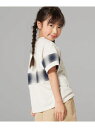 【SALE/50%OFF】オンブレーチェック使い 半袖Tシャツ COMME CA ISM コムサイズム トップス カットソー・Tシャツ ホワイト ブラック【RB...