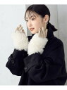 【SALE/50%OFF】3WAY フェイクファー グローブ COMME CA ISM コムサイズム ファッション雑貨 手袋 ホワイト ブラック【RBA_E】[...