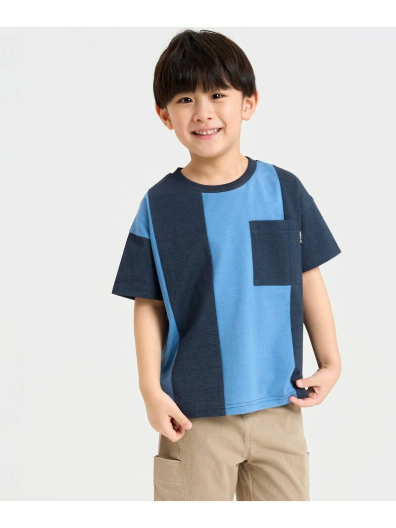 Rakuten - 【SALE／10%OFF】デニムライクジャージー 切替半袖Tシャツ COMME CA ISM コムサイズム トップス カットソー・Tシャツ ブルー【RBA_E】[Rakuten Fashion]