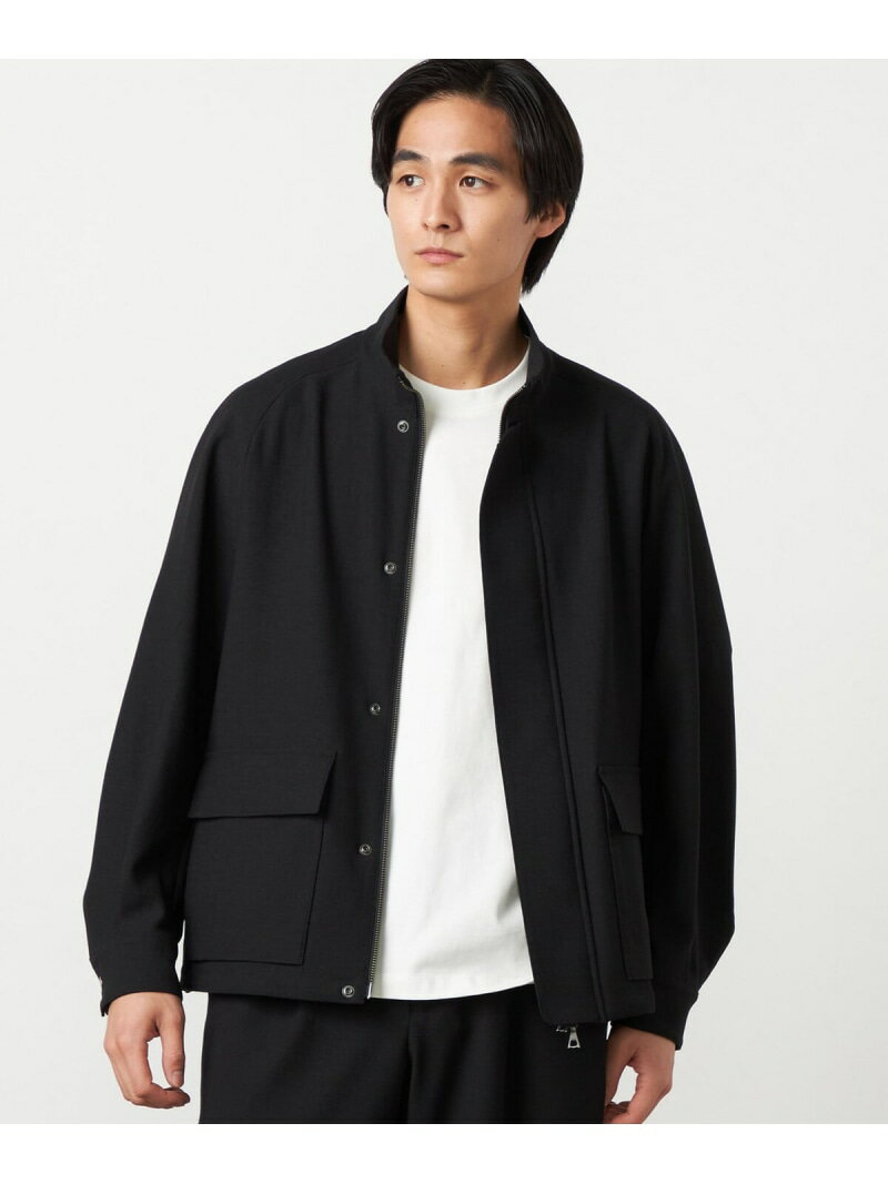【SALE／10%OFF】【セットアップ対応】EVALET ポリエステル ブッチャー スイングトップ ブルゾン COMME CA ISM コムサイズム ジャケット・アウター ブルゾン・ジャンパー カーキグリーン ブラック【RBA_E】【送料無料】[Rakuten Fashion]