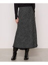 【SALE/15%OFF】【セットアップ対応】メランジツイード スカート COMME CA コムサ スーツ・フォーマル セットアップスーツ ブラック【RBA_E...
