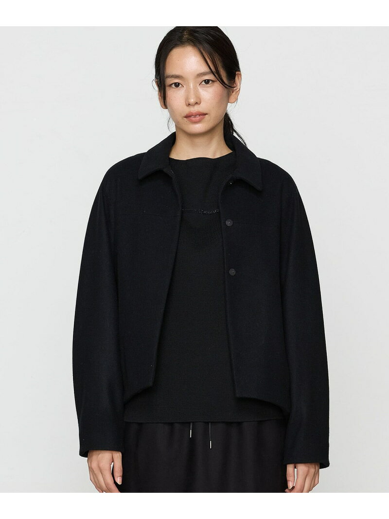 Rakuten - 【SALE／55%OFF】[ +サイズ ] やわらかメルトン ふんわりシャツジャケット Gabardine K.T + コムサ ジャケット・アウター その他のジャケット・アウター ブラック グレー ホワイト【RBA_E】【送料無料】[Rakuten Fashion]
