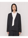 【SALE/46%OFF】【2WAY】サイロスパンツイル ジャケット COMME CA コムサ ジャケット・アウター ノーカラージャケット グレー ベージュ【R...
