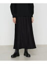 スエード調ジャージ スエードセミタイトスカート Gabardine K.T コムサ スカート その他のスカート ブラウン ベージュ ブラック【送料無料】[Rak...