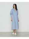 【SALE/50%OFF】コットンポプリンストライプ シャツワンピース COMME CA コムサ ワンピース・ドレス シャツワンピース ホワイト【RBA_E】【...