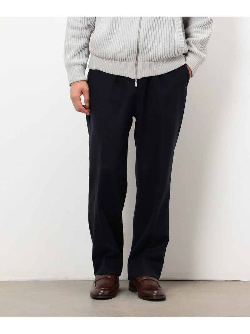 【セットアップ対応】ジャージー ツイード リラックス ワイドパンツ COMME CA ISM コムサイズム パンツ その他のパンツ グレー ネイビー【送料無料】[Rakuten Fashion]