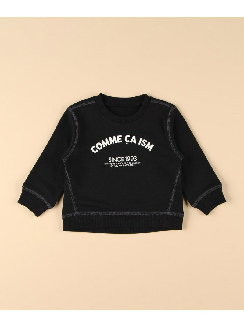 【SALE／10%OFF】3本針ステッチ ベーシックロゴトレーナー(ベビーサイズ) COMME CA ISM コムサイズム マタニティウェア・ベビー用品 その他のベビーグッズ ブラック ネイビー ピンク グリーン ホワイト【RBA_E】[Rakuten Fashion] 3