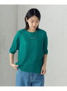 【SALE/30%OFF】【セットアイテム】チェック柄ニットT+タンクトップ COMME CA ISM コムサイズム トップス ニット ホワイト ネイビー ブル...