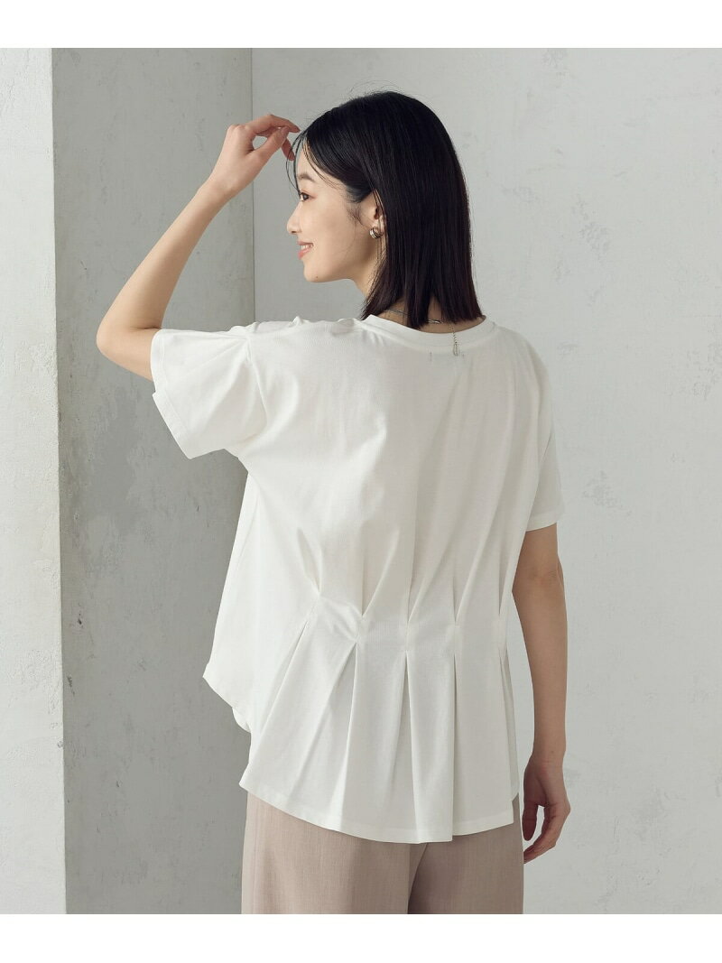 【接触冷感】バックタックTシャツ COMME CA ISM コムサイズム トップス カットソー・Tシ