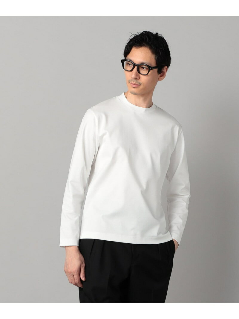 シルキーポンチ長袖ジャケTシャツ COMME CA MEN コムサメン トップス カットソー・Tシャツ グレー ホワイト ブラック【送料無料】[Rakuten Fashion]
