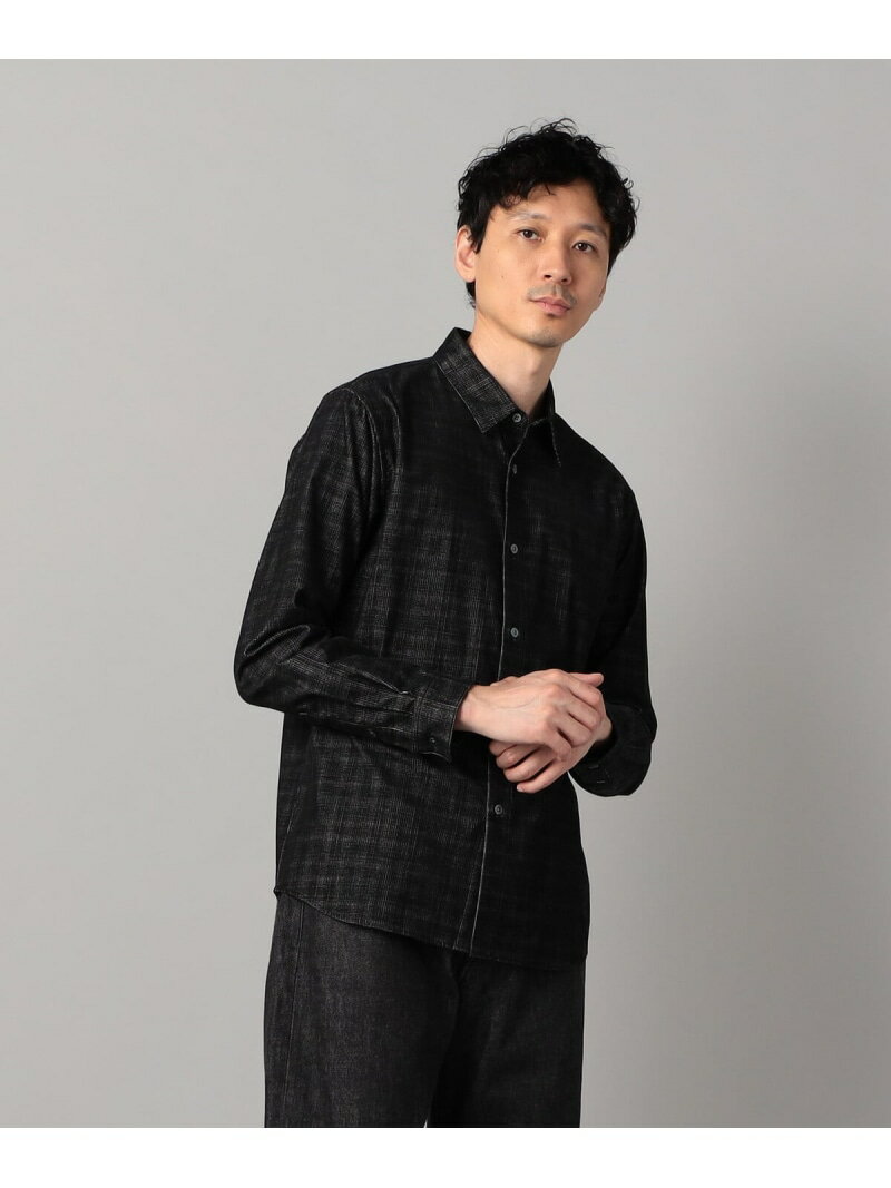 チェック コーデュロイ シャツ COMME CA MEN コムサメン トップス シャツ・ブラウス ブラック【送料無料】[Rakuten Fashion]