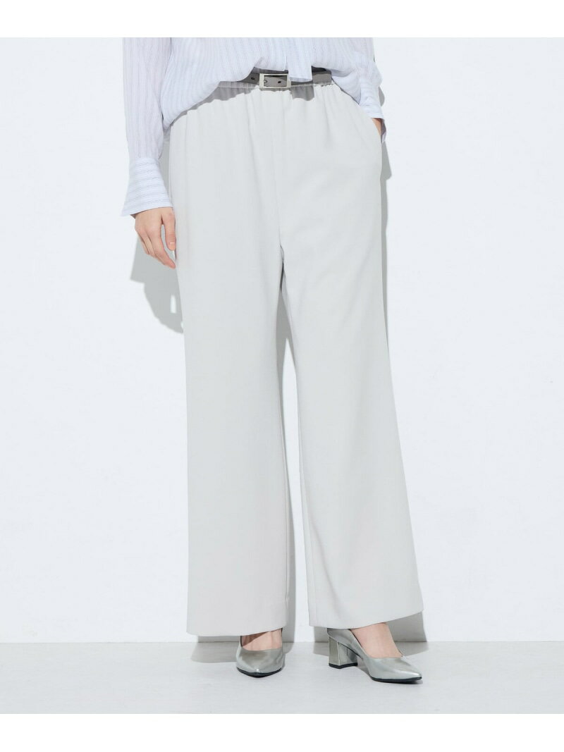 [ Sサイズ ] トリアセダブルクロス パンツ COMME CA S-SIZE コムサ パンツ その他のパンツ グレー ブラック【送料無料】[Rakuten Fashion]