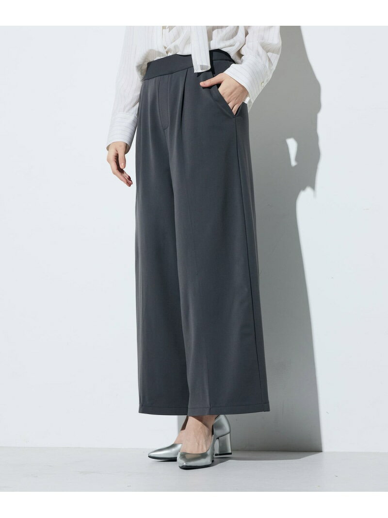 Rakuten - 【SALE／10%OFF】ハイテンション裏起毛 ワイドパンツ COMME CA コムサ パンツ その他のパンツ グレー ベージュ【RBA_E】【送料無料】[Rakuten Fashion]