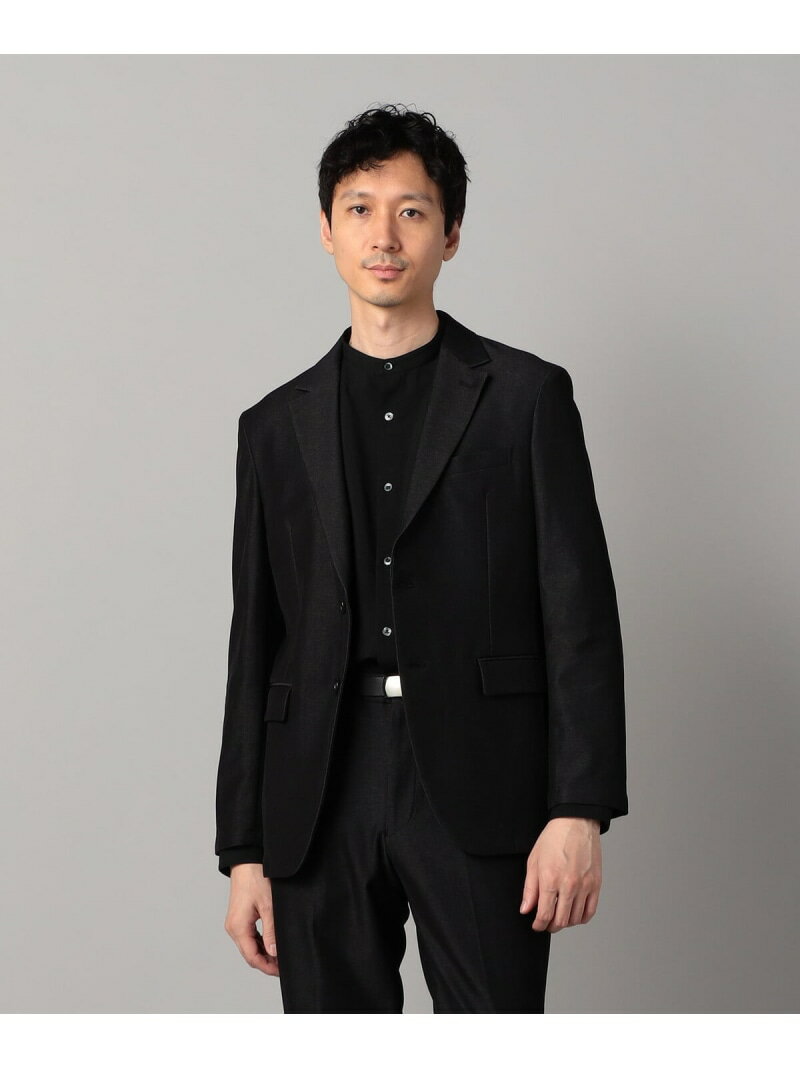 樂天商城 - 【セットアップ対応】2WAY デニムルックジャージー ジャケット COMME CA MEN コムサメン ジャケット・アウター デニムジャケット ネイビー ブラック【送料無料】[Rakuten Fashion]
