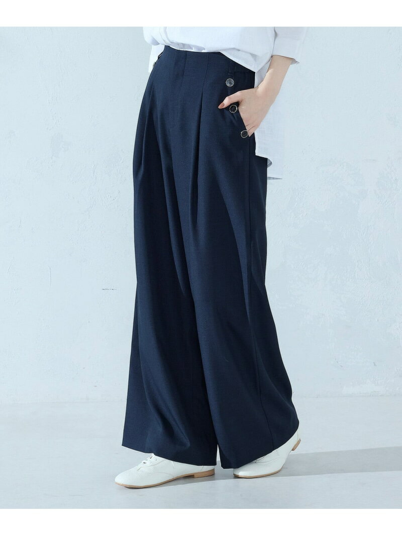 Rakuten - 【SALE／10%OFF】麻調ストレッチ マリンパンツ COMME CA ISM コムサイズム パンツ その他のパンツ ブラウン ネイビー ベージュ【RBA_E】【送料無料】[Rakuten Fashion]