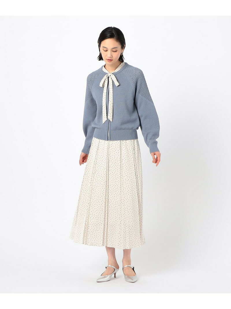 【SALE／60%OFF】【セットアップ対応】ウェーブサテンドットプリント プリーツスカート COMME CA コムサ スカート その他のスカート【RBA_E】【送料無料】[Rakuten Fashion] fivefoxesonlinestore-10021087 FIVEFOXes ONLINE STORE サンプル画像3
