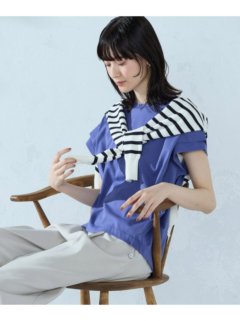 Rakuten - 【SALE／10%OFF】【接触冷感】袖タックTシャツ COMME CA ISM コムサイズム トップス カットソー・Tシャツ カーキグリーン ブラック ホワイト ブルー【RBA_E】【送料無料】[Rakuten Fashion]