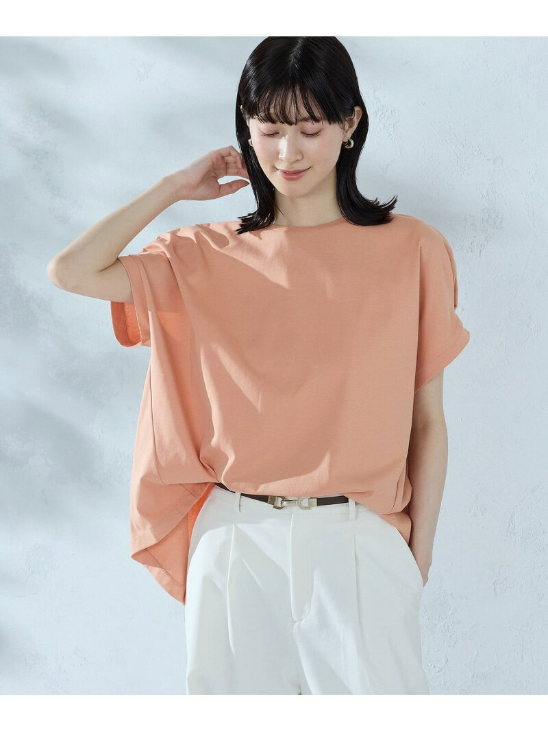 乐天商城 - 【SALE／10%OFF】【接触冷感】バックタック Tシャツ COMME CA ISM コムサイズム トップス カットソー・Tシャツ ネイビー ブラック ホワイト オレンジ【RBA_E】【送料無料】[Rakuten Fashion]