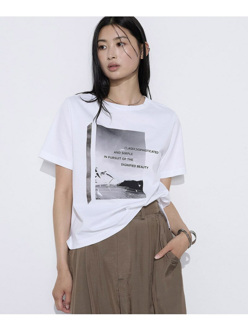 Rakuten - スーピマコットンポンチ Tシャツ COMME CA コムサ トップス カットソー・Tシャツ ホワイト ネイビー グリーン ブルー【送料無料】[Rakuten Fashion]