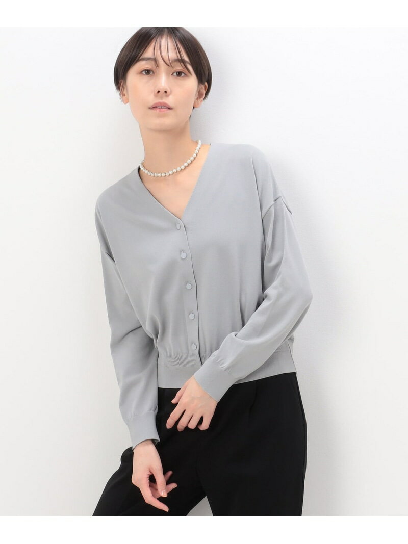 【SALE／40%OFF】コットンストレッチ カーディガン COMME CA コムサ トップス カーディガン ブラック グレー【RBA_E】【送料無料】[Rakuten Fashion]