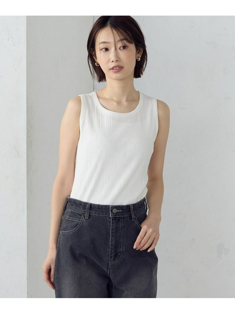 樂天商城 - 【SALE／10%OFF】ランダム リブタンクトップ COMME CA ISM コムサイズム トップス ノースリーブ・タンクトップ グレー ホワイト カーキグリーン ブラック【RBA_E】[Rakuten Fashion]