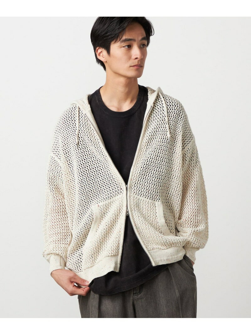 Rakuten - 【SALE／10%OFF】カラーネップ メッシュパーカ Purple&Yellow コムサイズム トップス カーディガン ブラック ホワイト ブラウン【RBA_E】【送料無料】[Rakuten Fashion]