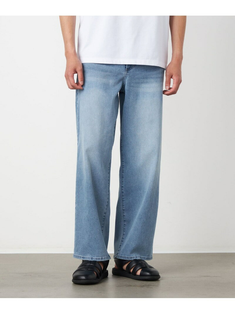 Pants - 【SALE／10%OFF】8.5OZ デニム ワイドテーパードパンツ COMME CA ISM コムサイズム パンツ ジーンズ・デニムパンツ ネイビー ブルー【RBA_E】【送料無料】[Rakuten Fashion]