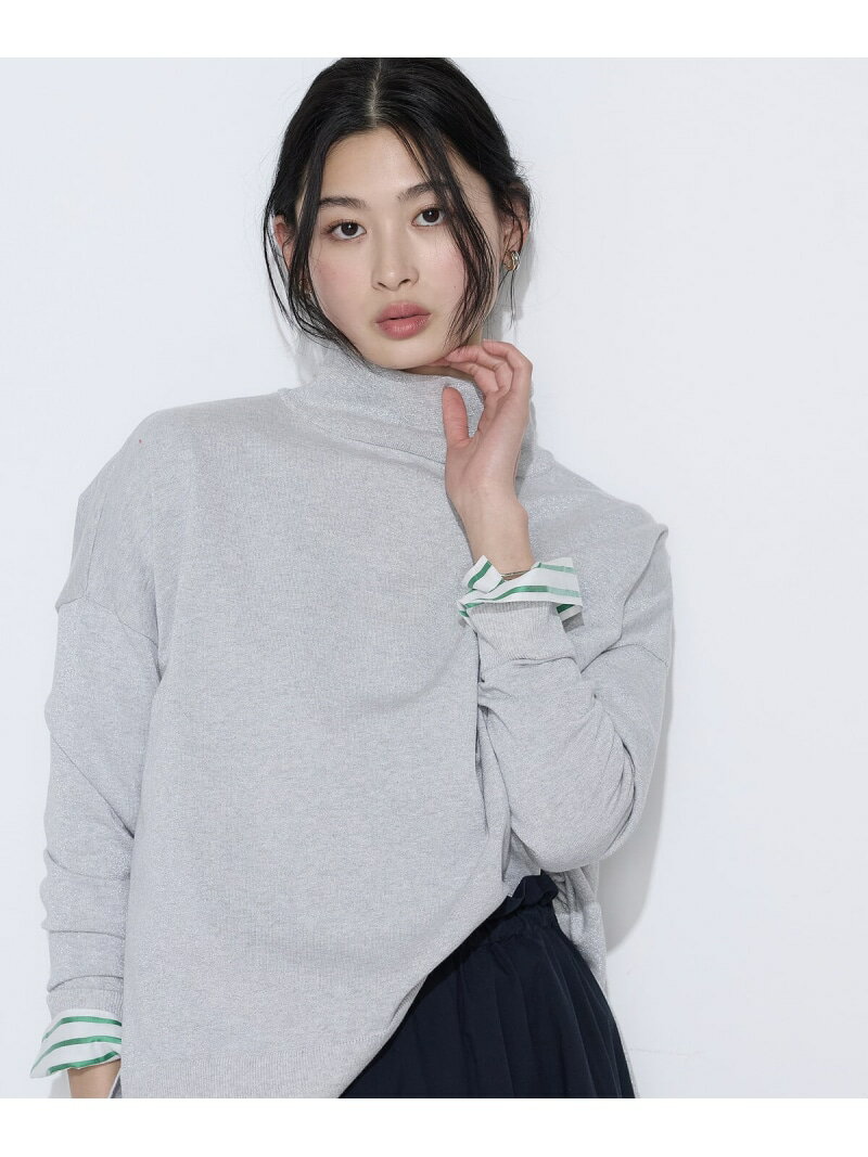 Rakuten - [ TALLサイズ ] 天竺編み ファインラメニットプルオーバー K.T KIYOKO TAKASE TALL コムサ トップス ニット ピンク グレー【送料無料】[Rakuten Fashion]