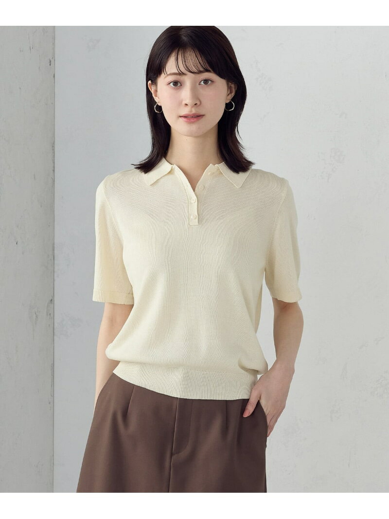 Rakuten - 【SALE／10%OFF】ニットポロ COMME CA ISM コムサイズム トップス ニット ネイビー グレー ホワイト【RBA_E】【送料無料】[Rakuten Fashion]