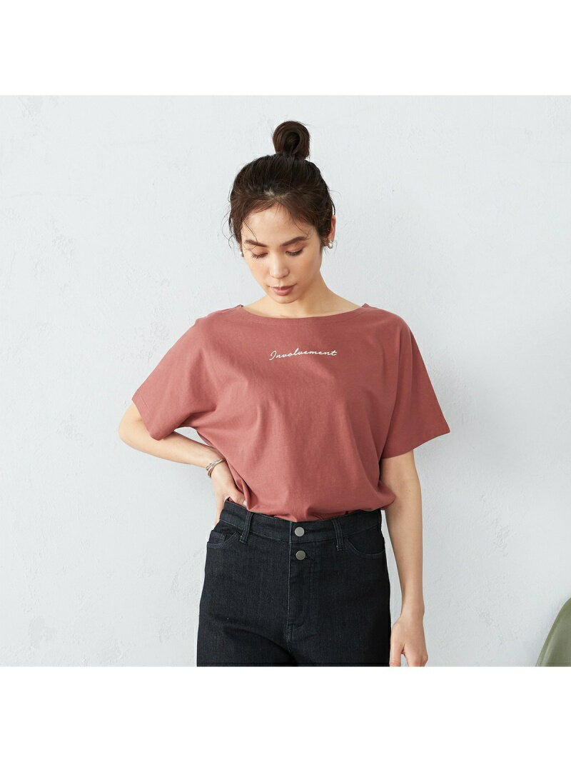 【SALE／90%OFF】＜コットン＞ ドルマンスリーブ ロゴプリント Tシャツ COMME CA ISM コムサイズム トップス カットソー・Tシャツ レッド ホワイト ブラック カーキ【RBA_E】[Rakuten Fashion]