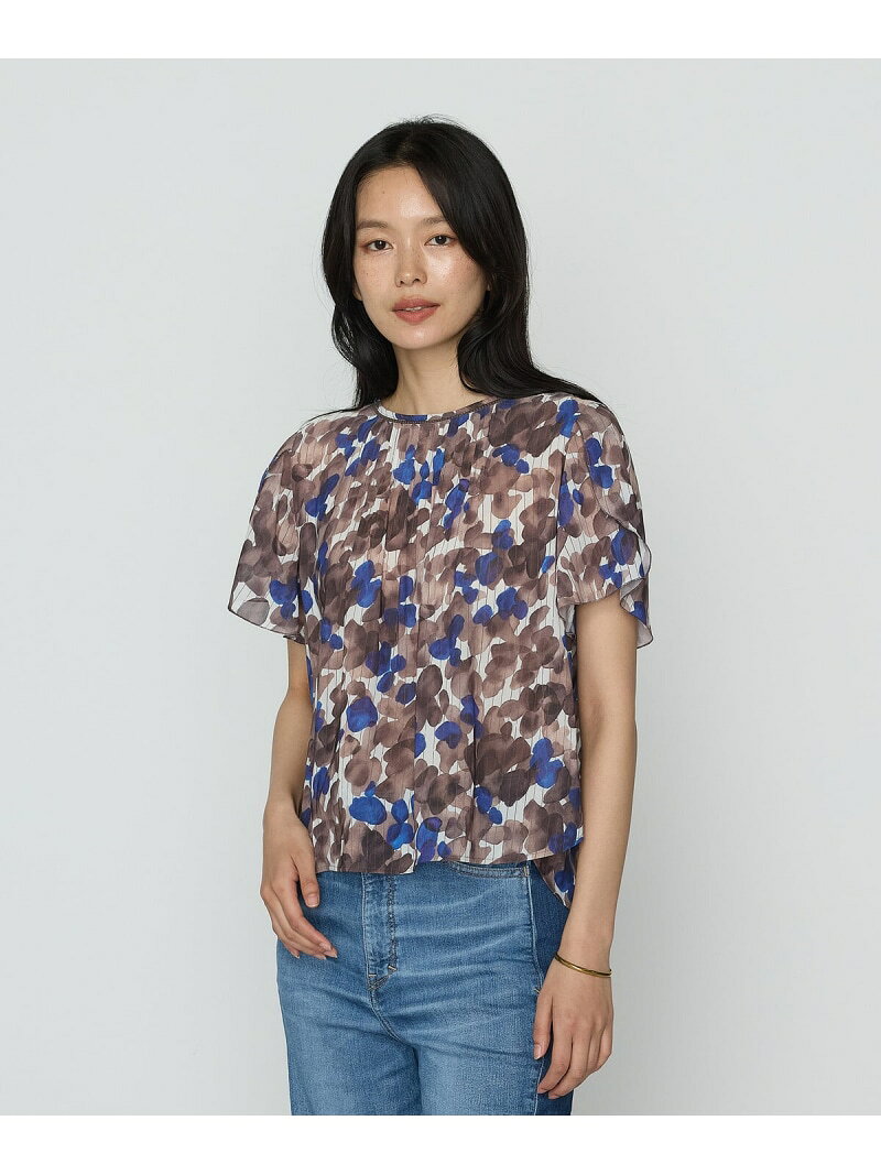Rakuten - 【SALE／37%OFF】強撚カッセンアートプリント フロントタックブラウス K.T KIYOKO TAKASE コムサ トップス シャツ・ブラウス【RBA_E】【送料無料】[Rakuten Fashion]