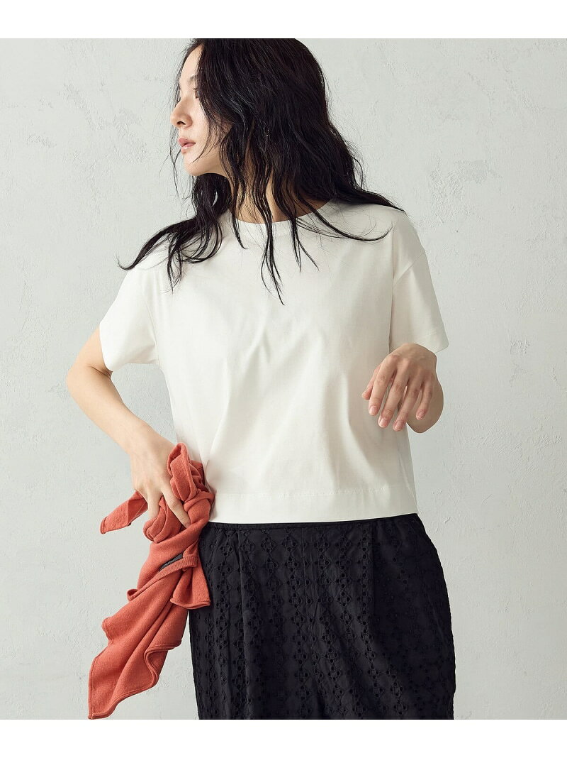 乐天商城 - 【SALE／10%OFF】ボックスシルエット クロップド丈Tシャツ COMME CA ISM コムサイズム トップス カットソー・Tシャツ ブルー グレー ブラック ホワイト【RBA_E】[Rakuten Fashion]