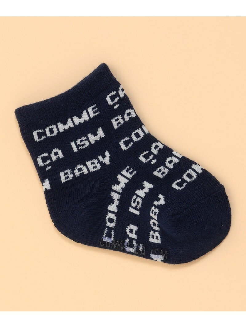 ロゴ総柄 ソックス COMME CA ISM コムサイズム マタニティウェア・ベビー用品 その他のベビーグッズ ネイビー ブラック レッド ホワイト[Rakuten Fashion] 3