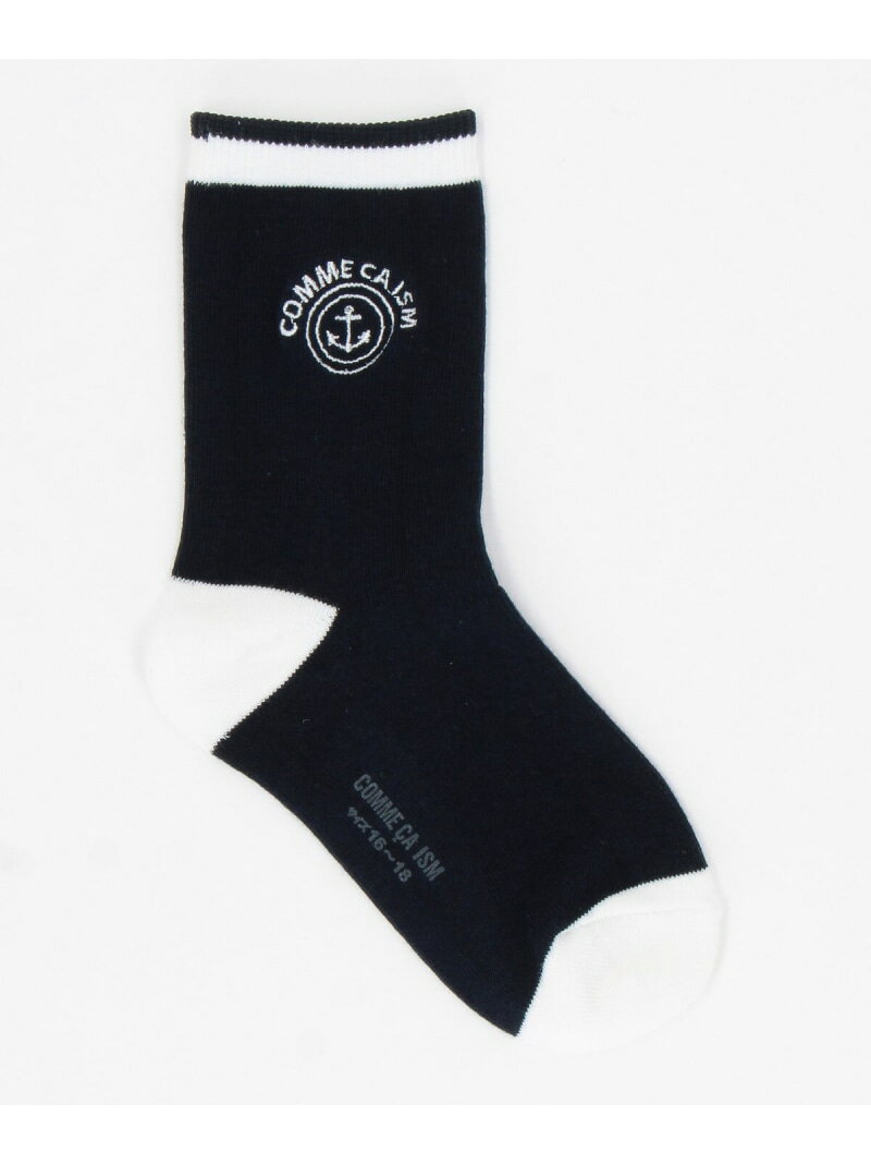 Rakuten - 【SALE／10%OFF】碇モチーフ刺繍 クルーソックス COMME CA ISM コムサイズム 靴下・レッグウェア 靴下 ネイビー【RBA_E】[Rakuten Fashion]