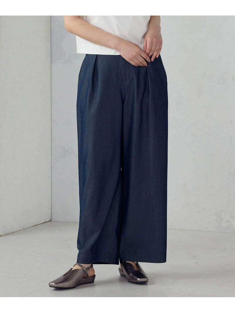 乐天商城 - 【SALE／10%OFF】デニムライク ワイドパンツ/セットアップ対応 COMME CA ISM コムサイズム パンツ その他のパンツ グレー ネイビー【RBA_E】【送料無料】[Rakuten Fashion]