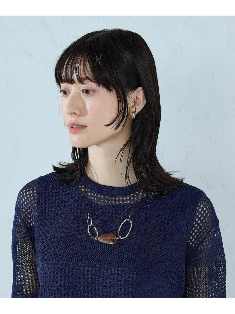 Rakuten - 【SALE／10%OFF】オーバルコンビ コードネックレス COMME CA ISM コムサイズム アクセサリー・腕時計 ネックレス グレー ブラウン【RBA_E】[Rakuten Fashion]