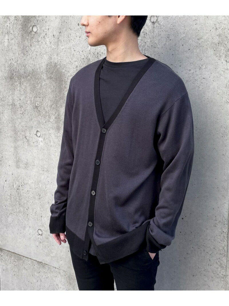 【SALE／46%OFF】【セットアイテム】ハイゲージ ハイカラー Vネック ニットカーディガン+Tシャツ COMME CA ISM コムサイズム トップス カーディガン グレー ブラック ブルー【RBA_E】[Rakuten Fashion]のサムネイル