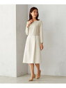 【SALE/50%OFF】【セットアップ対応】 ラメツイード ワンピース COMME CA ISM コムサイズム ワンピース・ドレス ドレス ベージュ ネイビー...