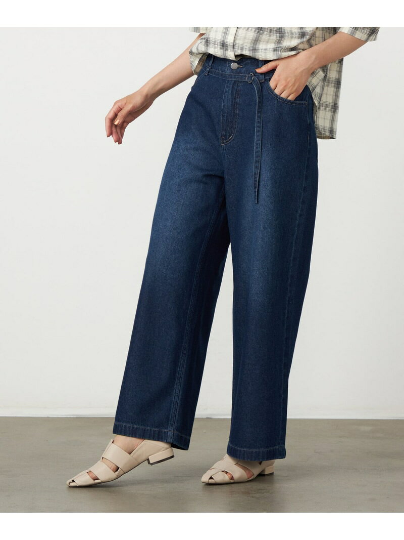 Rakuten - 【SALE／10%OFF】デニムワイドパンツ COMME CA ISM コムサイズム パンツ ジーンズ・デニムパンツ ブルー ネイビー【RBA_E】【送料無料】[Rakuten Fashion]