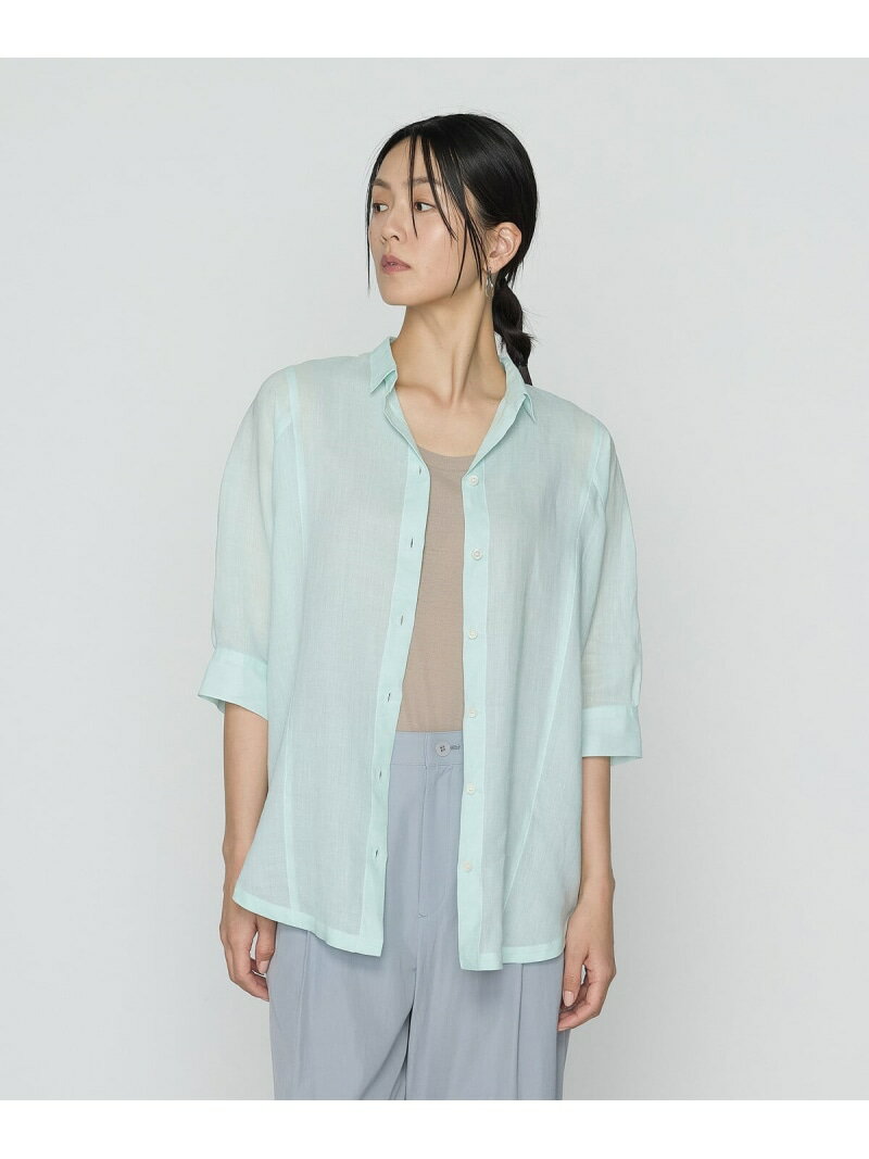 Rakuten - 【SALE／10%OFF】[ +サイズ ] ラミーシャンブレー シアーシャツ Gabardine K.T + コムサ トップス シャツ・ブラウス グレー グリーン イエロー ネイビー【RBA_E】【送料無料】[Rakuten Fashion]