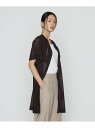 【SALE/20%OFF】シャイニーシアーヤーン シアーロングカーデ Gabardine K.T コムサ トップス カーディガン ブラック【RBA_E】【送料無...