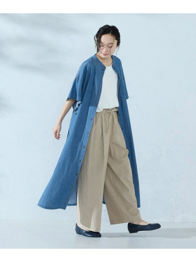 【SALE／10%OFF】デニムシャツ ワンピース ONIGIRI コムサイズム ワンピース・ドレス シャツワンピース ブルー【RBA_E】【送料無料】[Rakuten Fashion]
