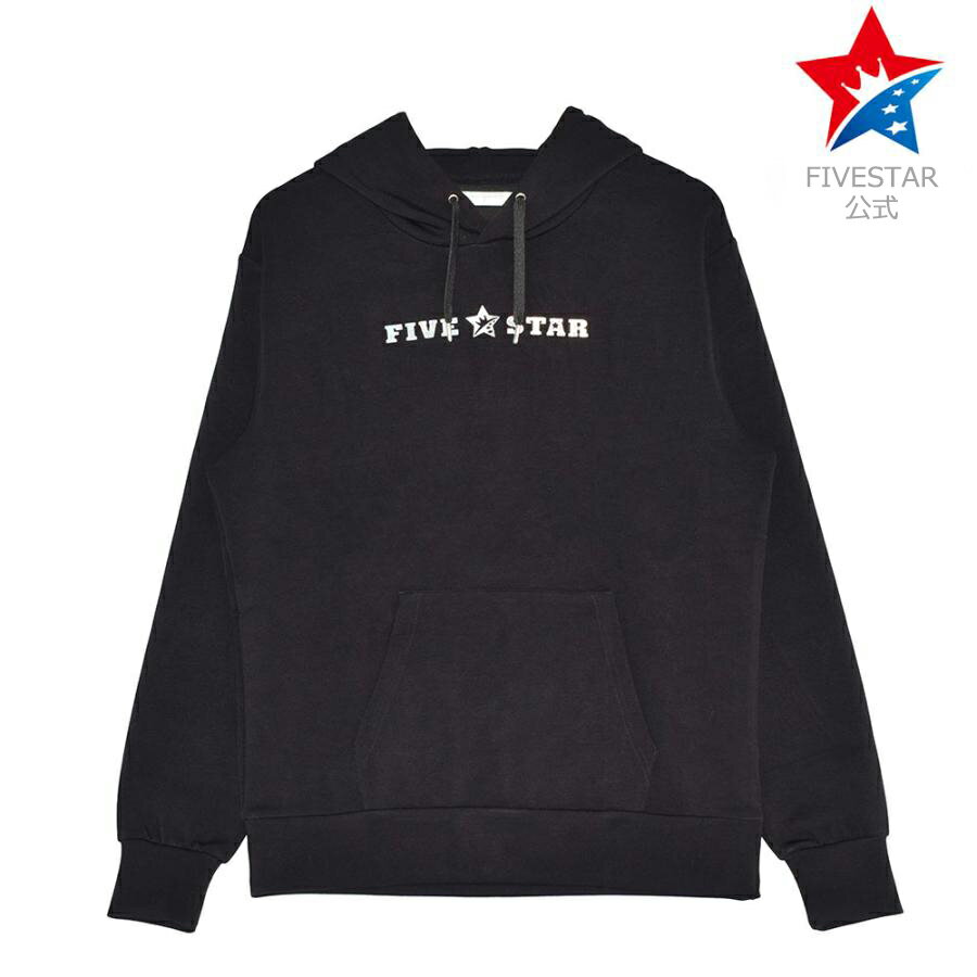 フーディー パーカー 3D ロゴ ブラック 黒 星 スター ユニセックス メンズ レディース ゴルフウエア ファイブスター オンライン限定セール