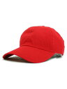 NEW HATTAN 6PNL COTTON CAP【NH-1400RED-RED】