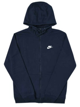 NIKE CLUB FRENCH TERRY FZ HOODIE-OBSIDIAN【804392-451-NAVY】