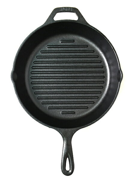 LODGE 10-1/4 INCH CAST IRON GRILL PAN【L8GP3-F】